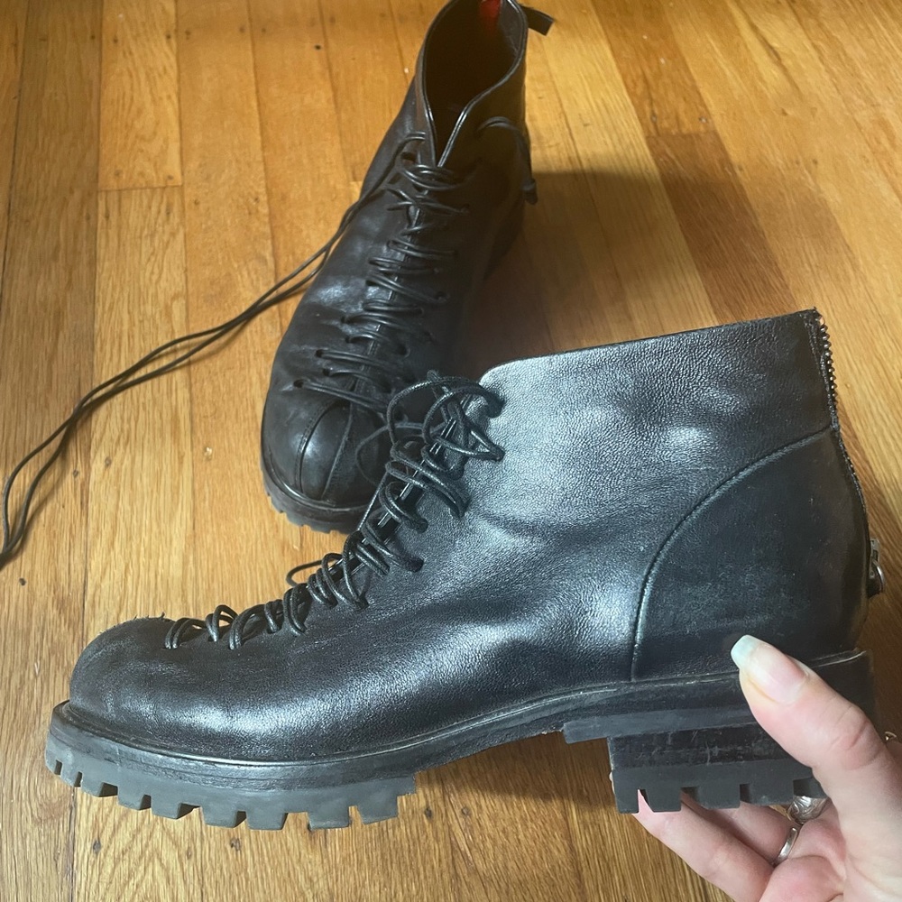 Halmanera handmade Italian leather boots